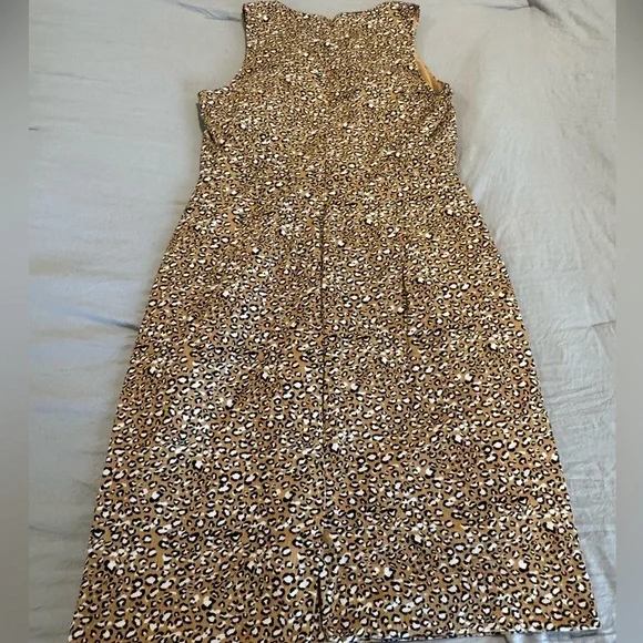 J. Crew Leopard Print Sheath Dress Size 6 - Picture 12 of 12